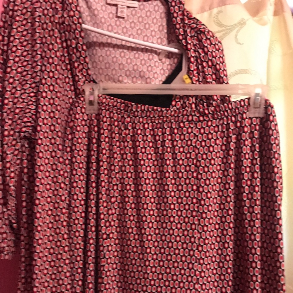 Skirt set red